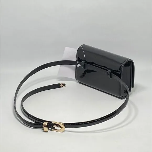 Saint Laurent Mini Kate Patent Leather Belt Bag